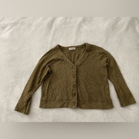 TWO By Vince Camuto V-Neck Button Down Soft Textured Cardigan Size Large - Picture 3 of 6